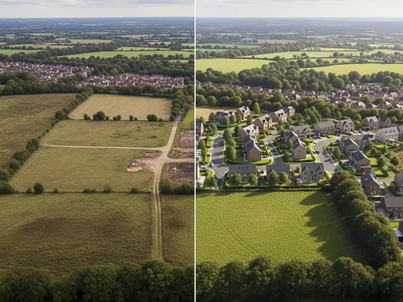 Professional drone photography in action