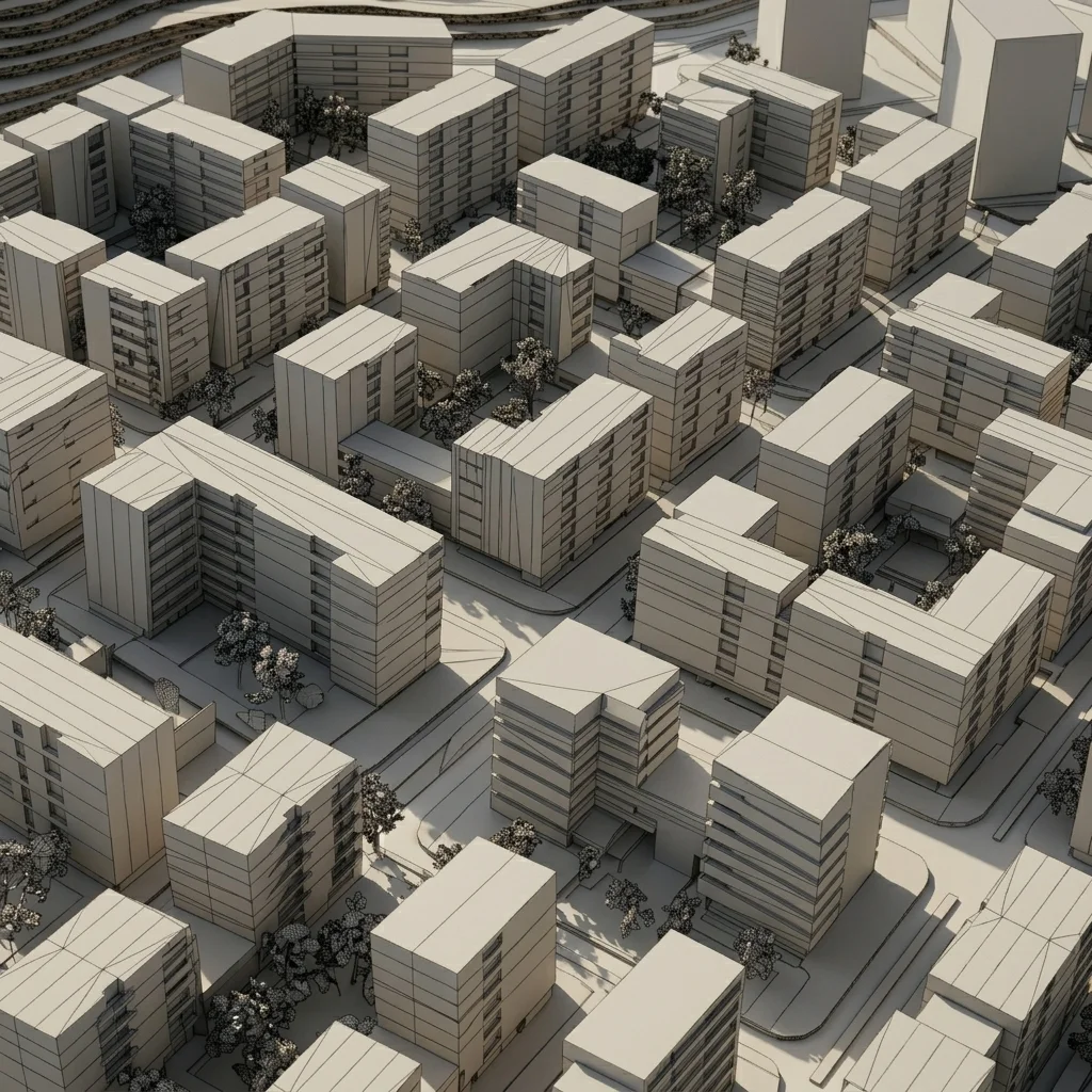 Form-Finding & Iterations, concept 3D wireframe by VisuArchitect