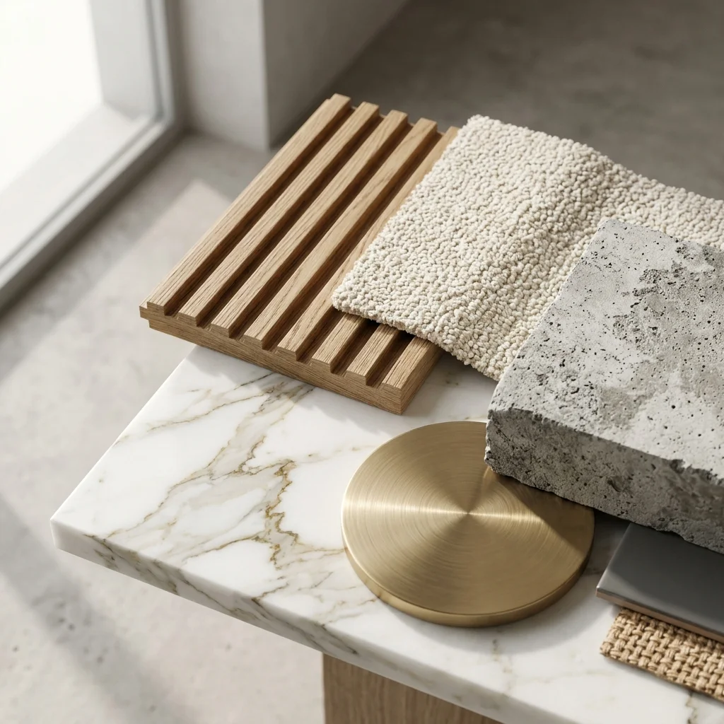 Material & Mood Exploration, concept 3D render by VisuArchitect