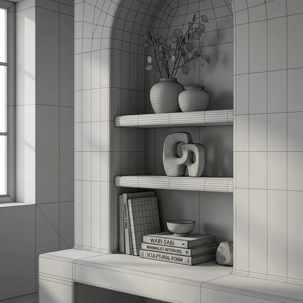 Room Layout & Spatial Planning, interior 3D wireframe by VisuArchitect